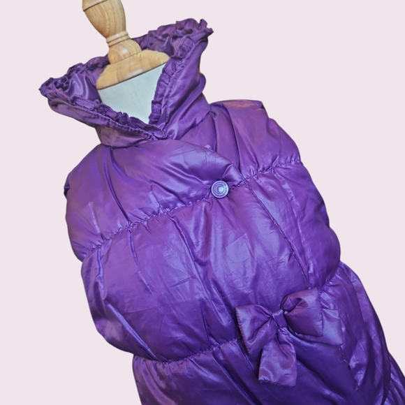 Calvin Klein Girls Puffer Vest Purple Size 6 - Picture 2 of 4